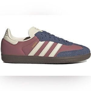 Adidas Samba Sneakers in Maroon and Blue